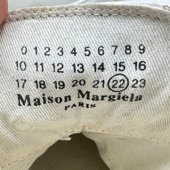 MAISON MARGIELA Stereotype High Lacquered Sneakers White Converse Sz 44 / US 10 - Picture 8 of 11